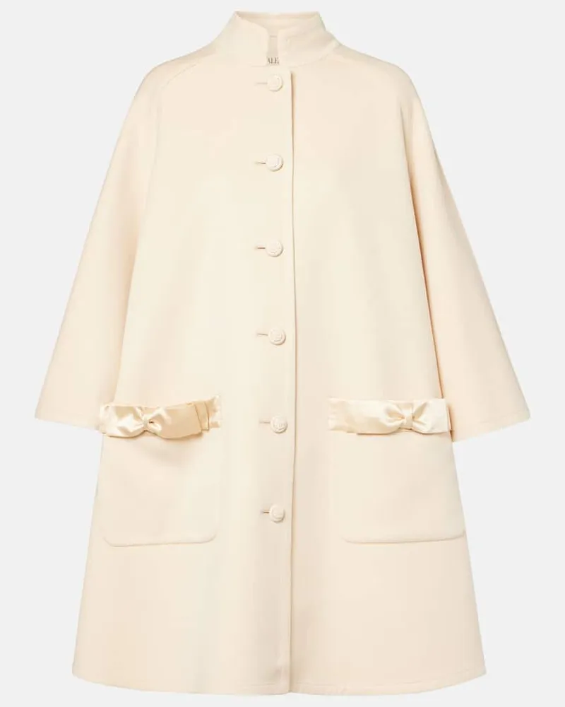 Valentino Garavani Mantel aus Crepe Couture Beige