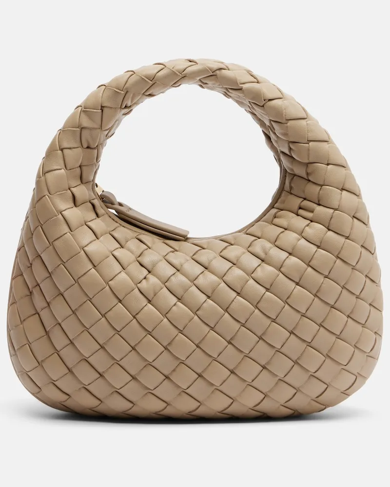 Bottega Veneta Henkeltasche Baby Veneta aus Leder Beige