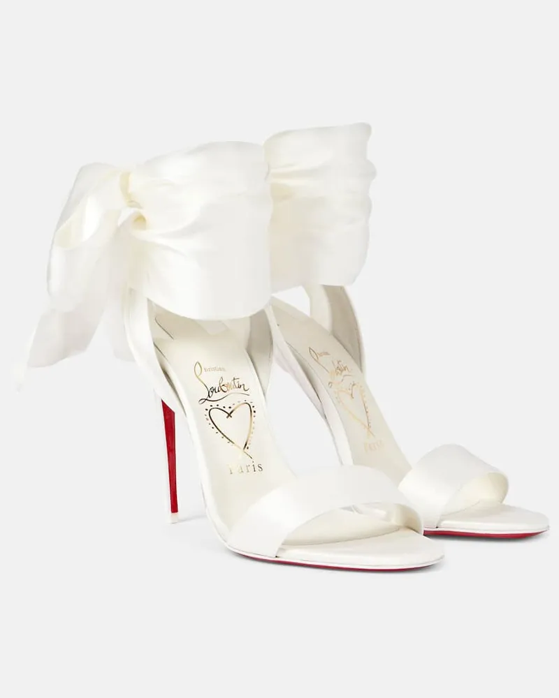 Christian Louboutin Bridal Sandalen Sandale Du Désert 100 Weiß