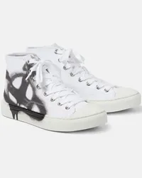 Vivienne Westwood Bedruckte High-Top Sneakers Plimsoll Weiss