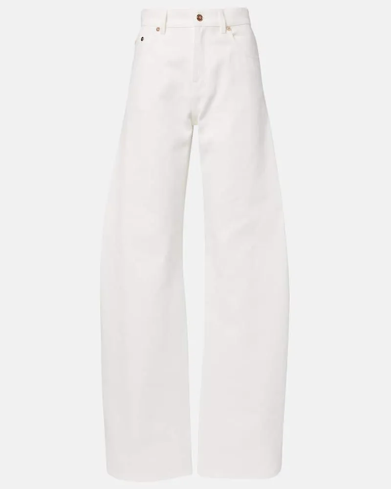 Gabriela Hearst Barrel Jeans Amoret Weiß