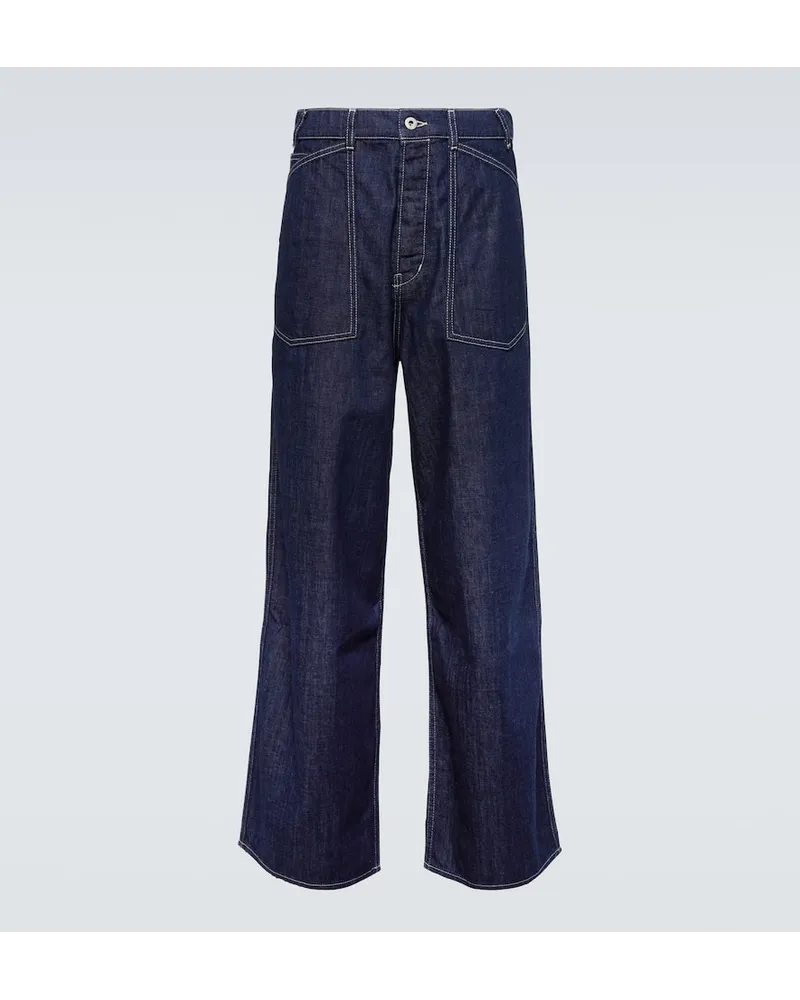 Kenzo Wide-Leg Jeans Sailor Blau