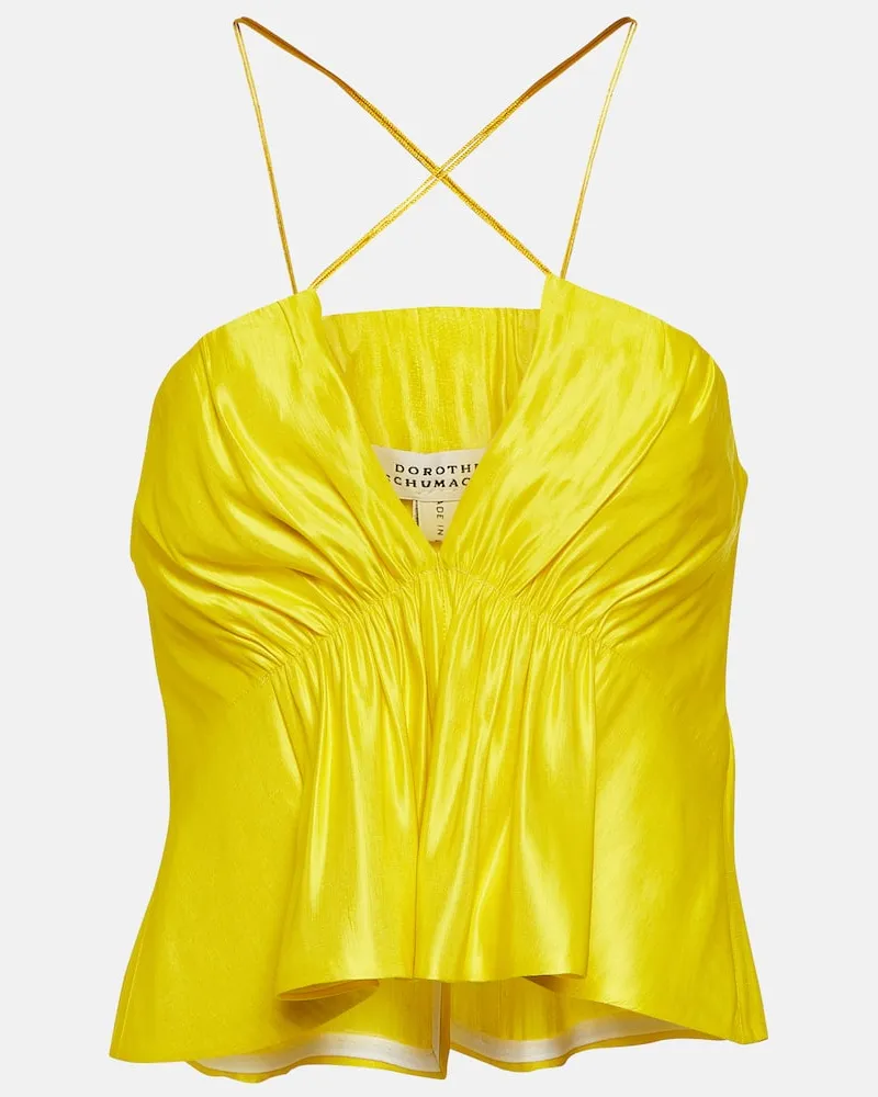 Dorothee Schumacher Cropped-Top Gelb
