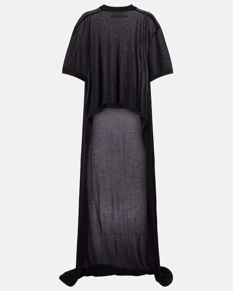 Balenciaga T-Shirt aus Baumwoll-Jersey Schwarz