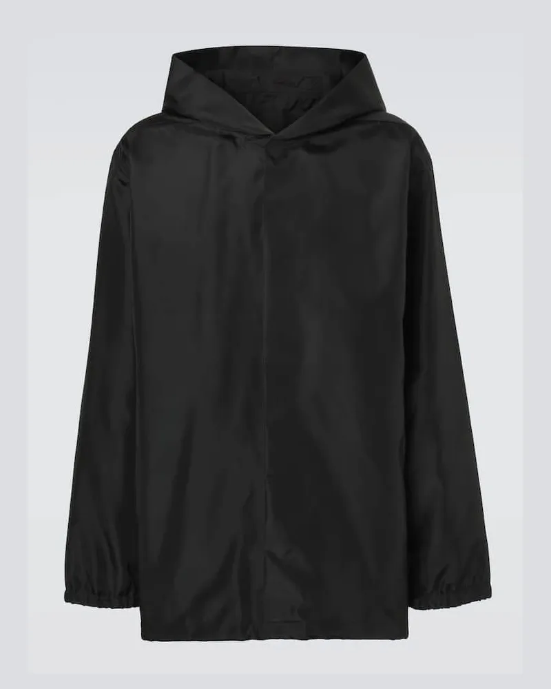 Rick Owens Jacke Temple Tour aus Canvas Schwarz