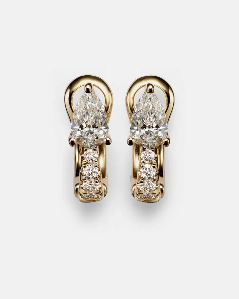ANITA KO Ohrringe aus 18kt Gelbgold mit Diamanten Gold