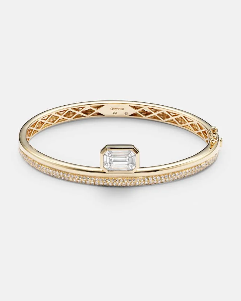 SHAY Armreif aus 18kt Gelbgold mit Diamanten Gold