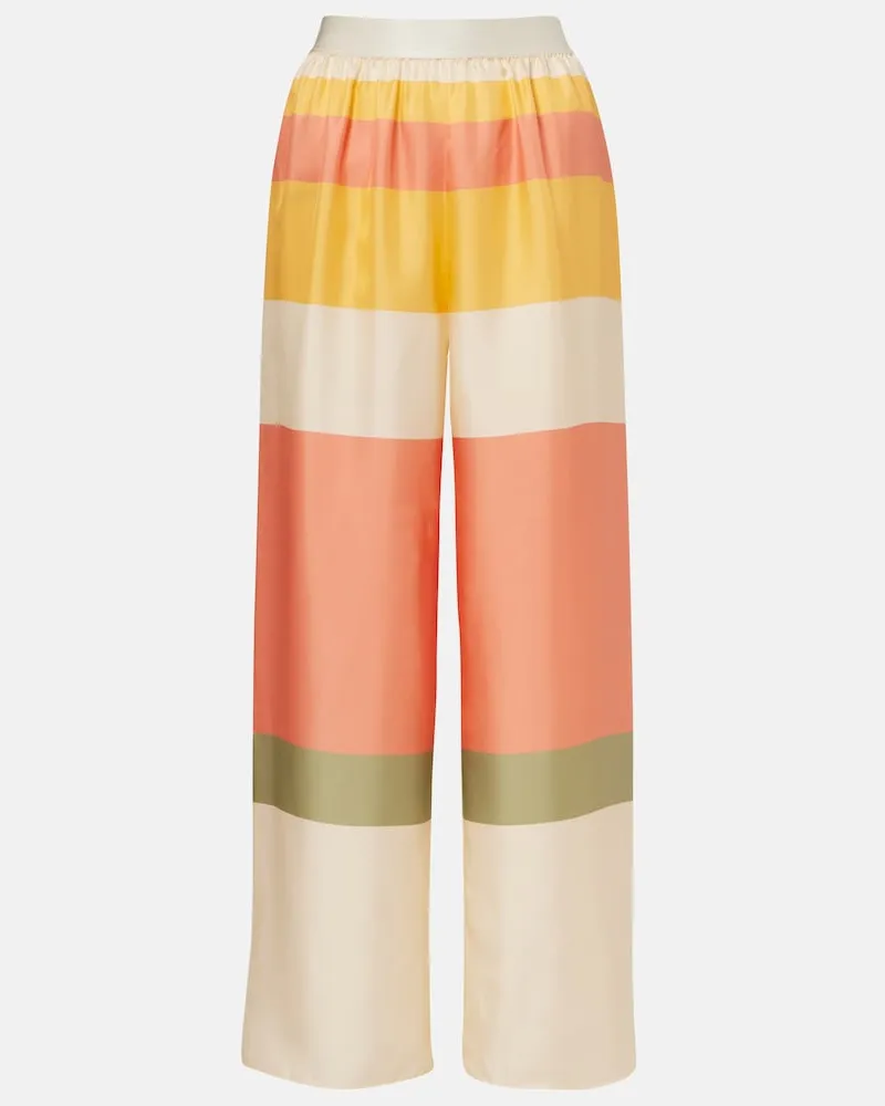 Eres Hose Lollipop aus Seiden-Twill Multicolor