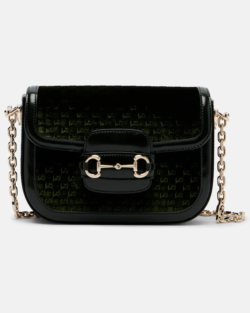 Gucci Schultertasche Gucci Horsebit 1955 Small Grün