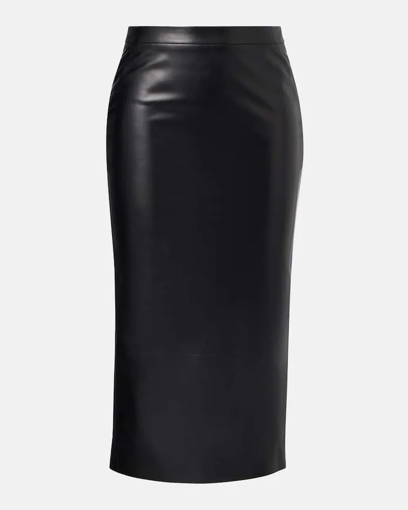 Givenchy High-Rise-Bleistiftrock aus Leder Schwarz