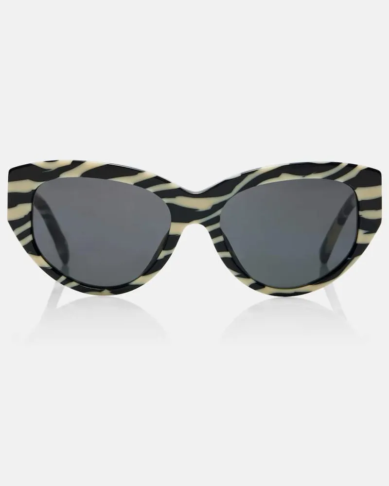 Dolce & Gabbana Cat-Eye-Sonnenbrille DG Crossed Weiß