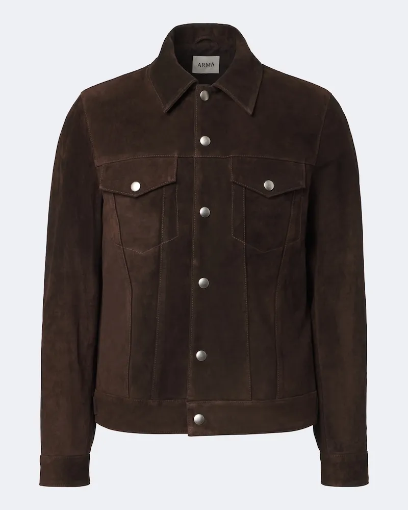 Arma Jacke Aruba aus Veloursleder Braun