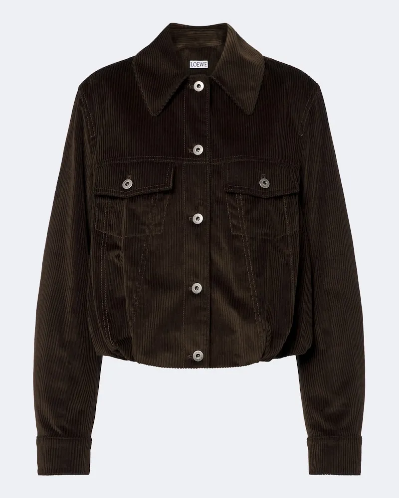 Loewe Blouson aus Baumwoll-Cord Braun