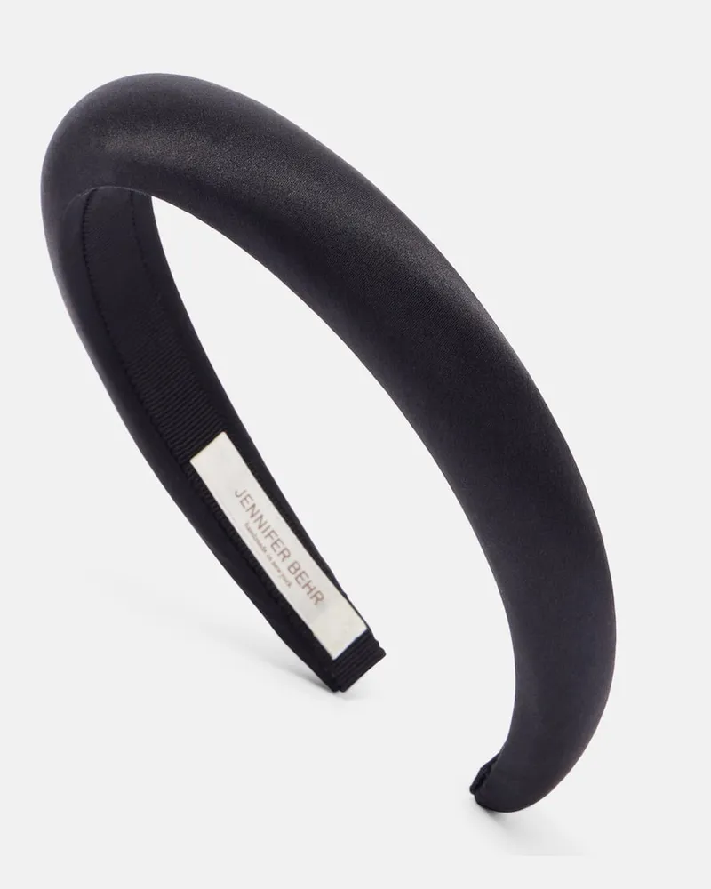 Jennifer Behr Haarreif Tori aus Satin Schwarz