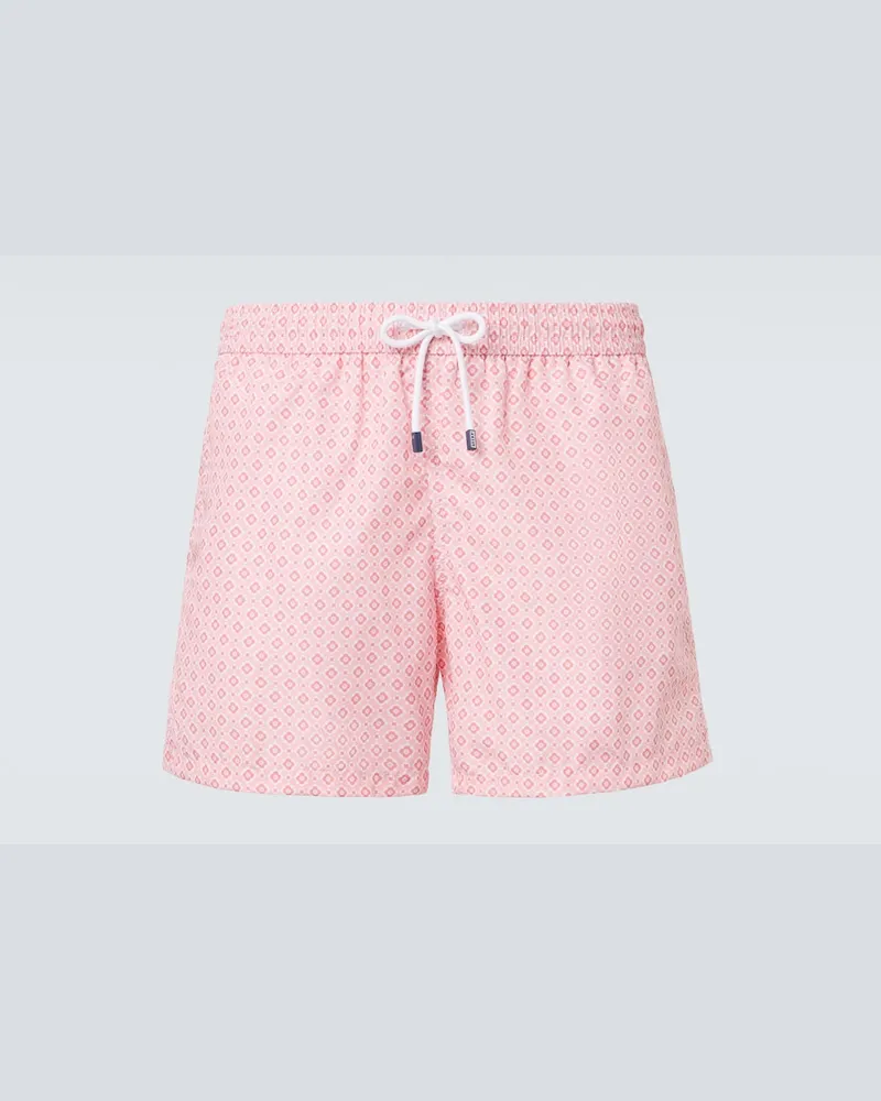 Fedeli Bedruckte Badeshorts Madeira Rosa