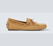 Mokassins aus Veloursleder