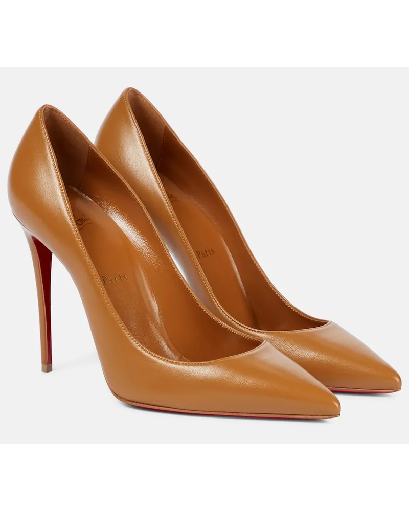 Christian Louboutin Pumps So Kate 100 aus Leder Braun