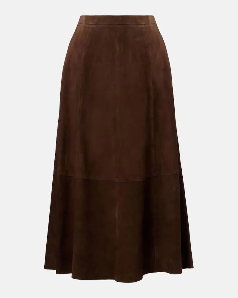 Vince Midirock aus Veloursleder Braun