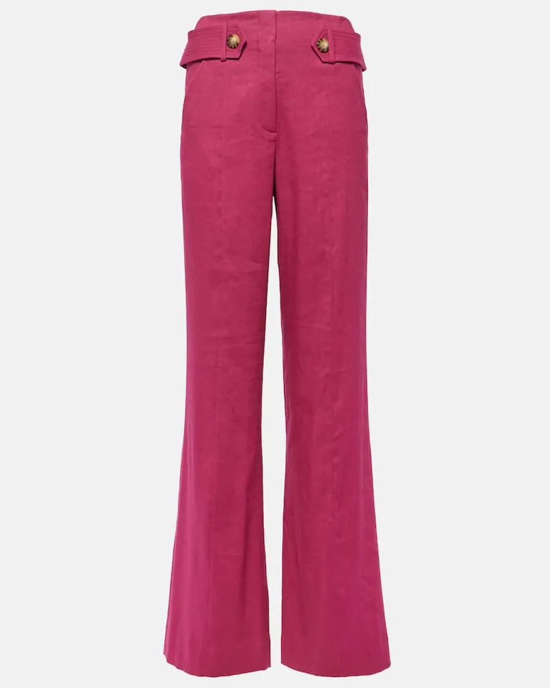 Veronica Beard Schlaghose Sunny aus Twill Rot