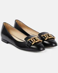 TOD'S Ballerinas Kate aus Leder Schwarz