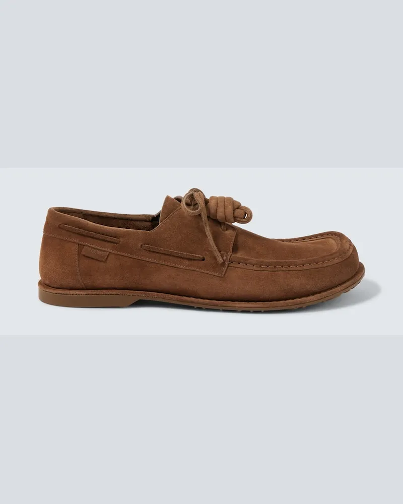 Loewe Paula's Ibiza Segelschuhe Campo aus Veloursleder Braun