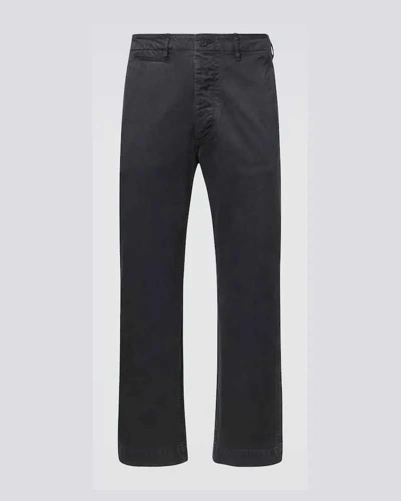 AURALEE Chinohose aus Baumwolle Schwarz