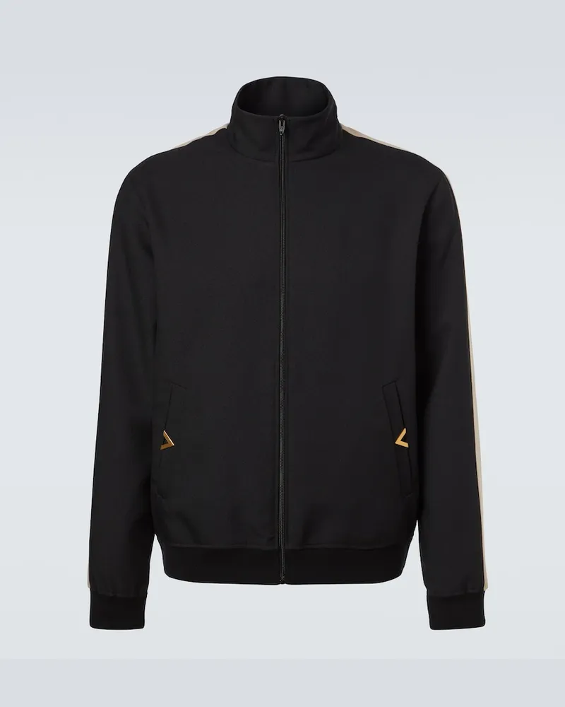 Valentino Garavani Jacke aus Jersey Schwarz