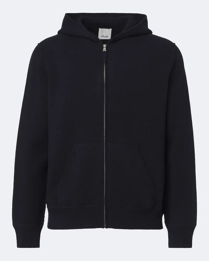 ALLUDE Jacke aus Wolle und Cashmere Blau