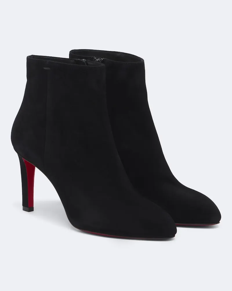 Christian Louboutin Ankle Boots Fannylove aus Veloursleder Schwarz