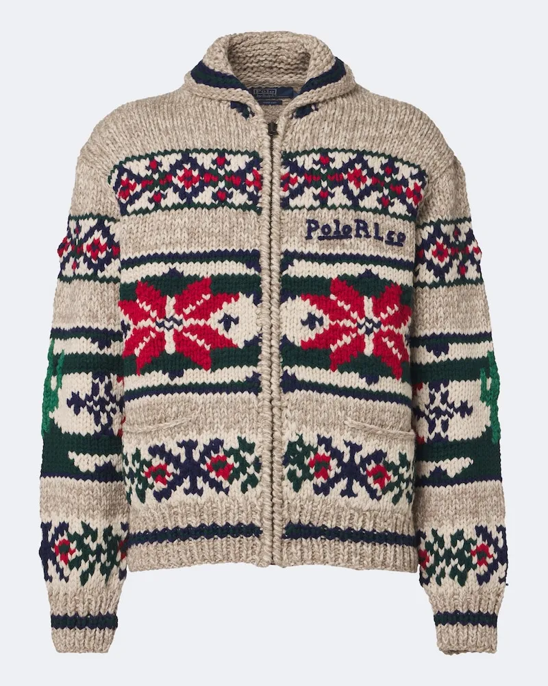 Ralph Lauren Pullover mit Reißverschluss aus Wolle Multicolor