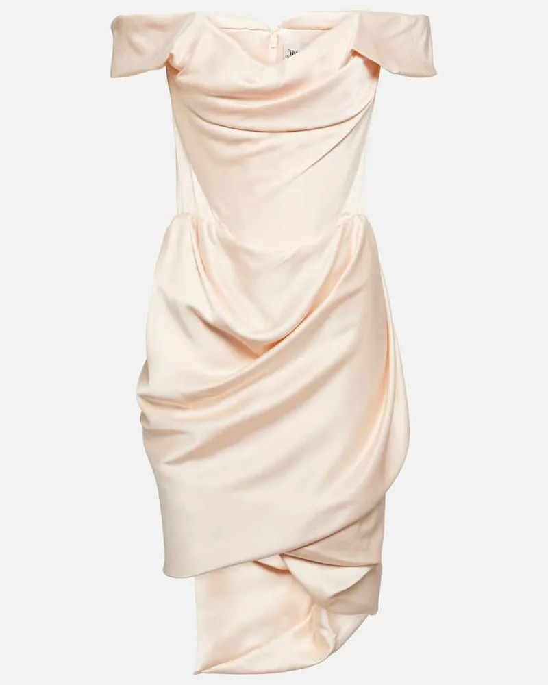 Vivienne Westwood Bridal Minikleid Nova Cora aus Satin Rosa