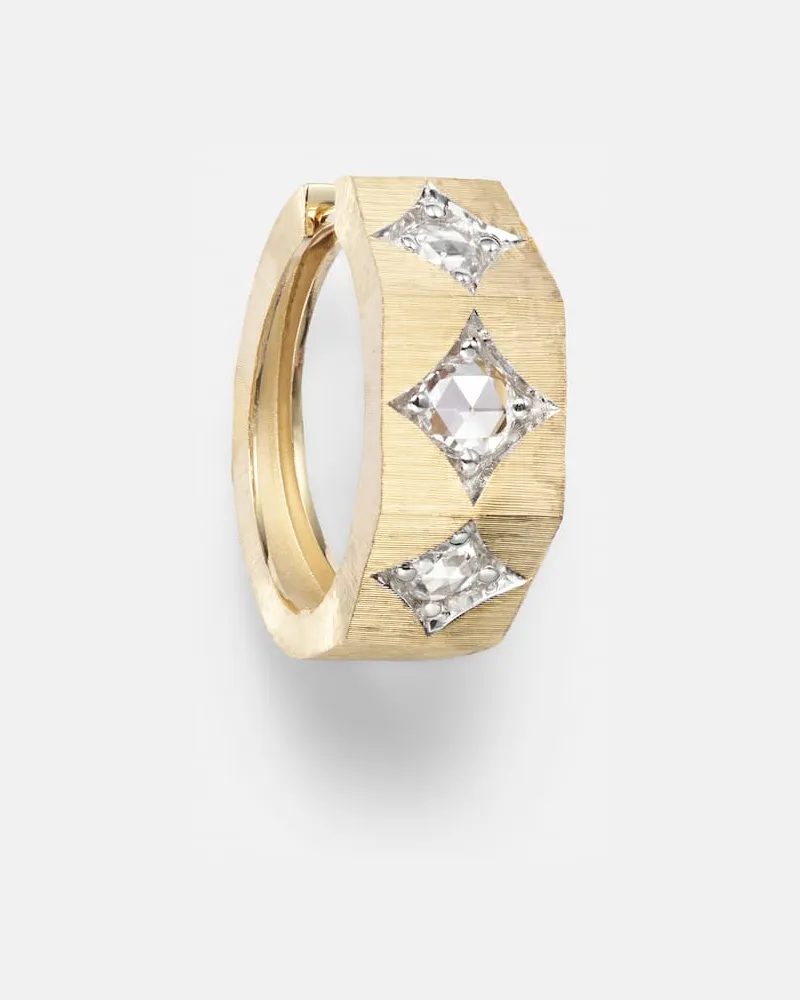 Marie Lichtenberg Einzelner Ohrring Ecrou aus 18kt Gelbgold mit Diamanten Gold