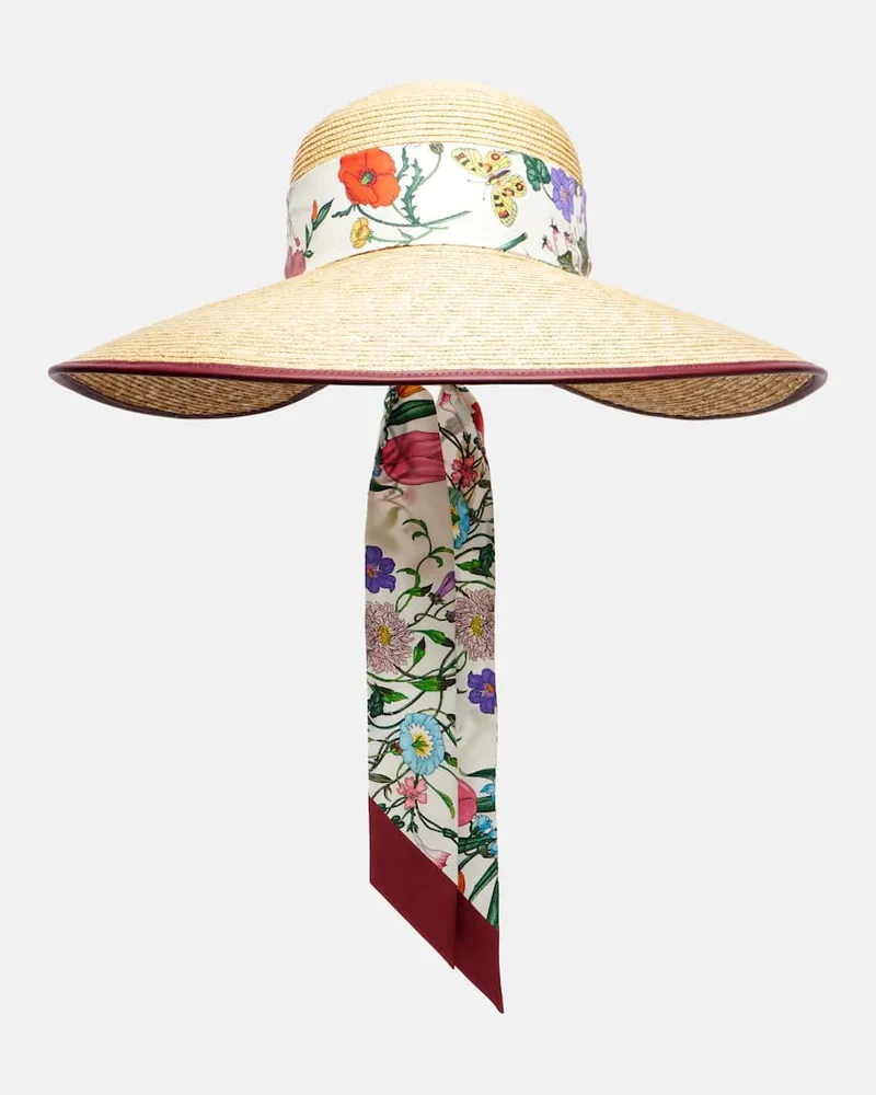 Gucci Hut aus Stroh Beige