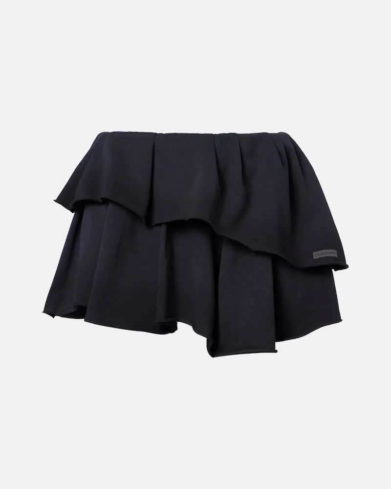 Acne Studios Minirock aus einem Baumwollgemisch Blau