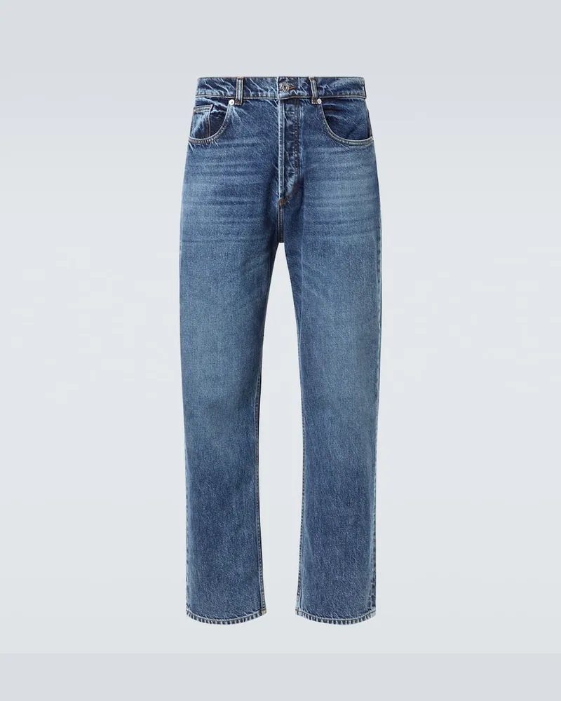 J.W.Anderson Mid-Rise Straight Jeans Blau