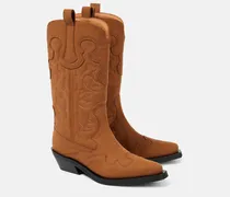 Bestickte Westernstiefel aus Lederimitat