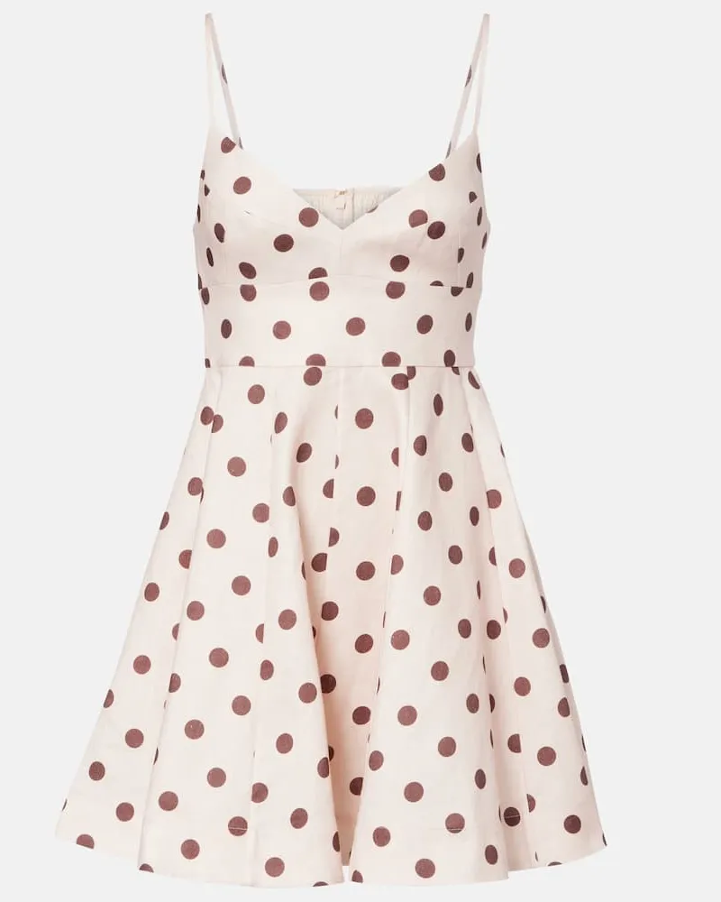 Zimmermann Minikleid aus Baumwolle Pink