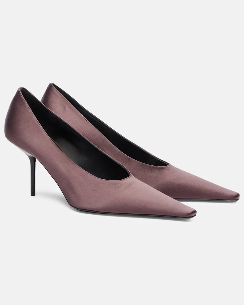 Victoria Beckham Pumps 75 aus Satin Braun