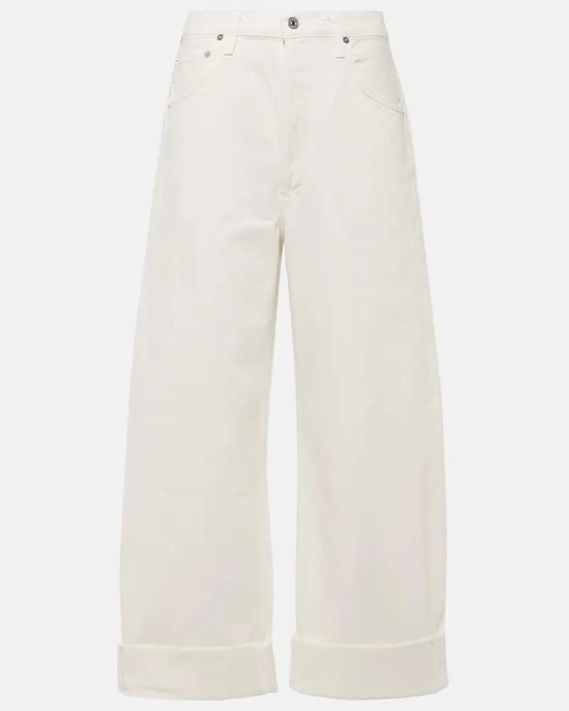 Citizens of humanity Mid-Rise Wide-Leg Jeans Ayla Weiß