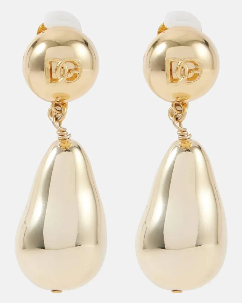 Dolce & Gabbana Clip-Ohrringe DG Pebble Gold