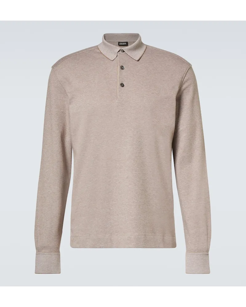 Ermenegildo Zegna Polopullover aus Baumwolle Nude