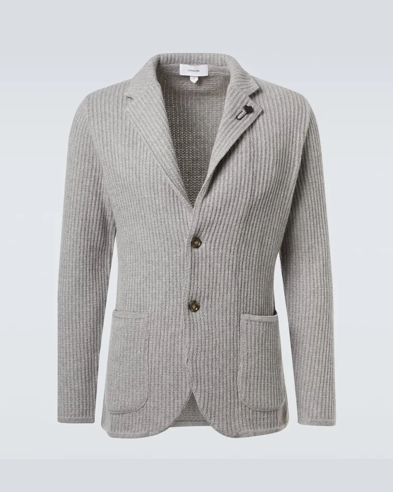 LARDINI Cardigan aus Kaschmir Grau