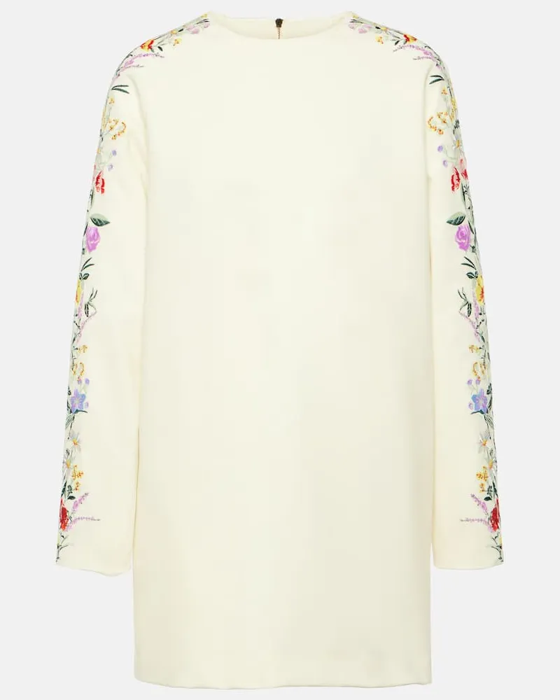 Max Mara Minikleid Leva aus einem Wollgemisch Multicolor
