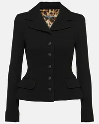 Dolce & Gabbana Blazer aus Wolle Schwarz