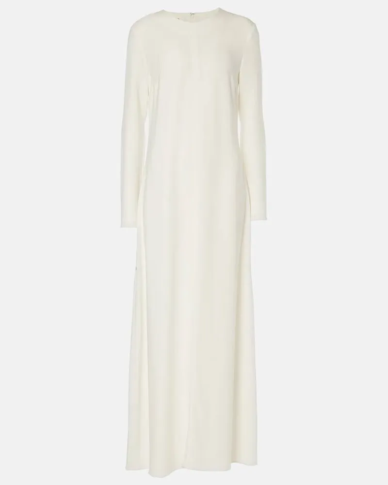 Co Maxikleid aus Crêpe Weiß