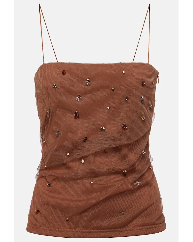 Dorothee Schumacher Verziertes Top Emotional Essence Braun