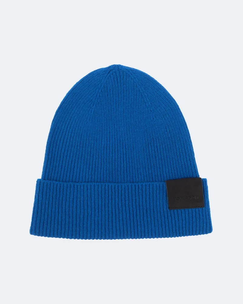 Tom Ford Rippstrick-Mütze aus Kaschmir Blau