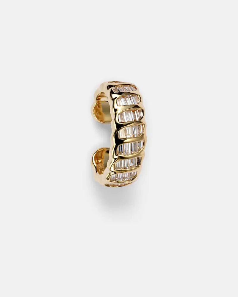 ANITA KO Einzelner Ear Cuff Zoe aus 18kt Gelbgold mit Diamanten Gold