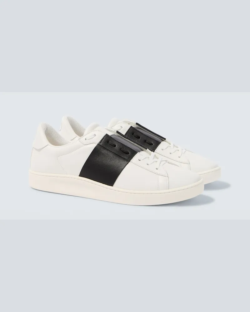 Valentino Garavani Sneakers Open Royco aus Leder Weiß