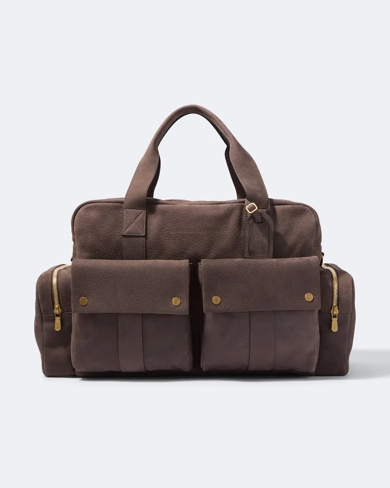 Brunello Cucinelli Weekender aus Leder Braun